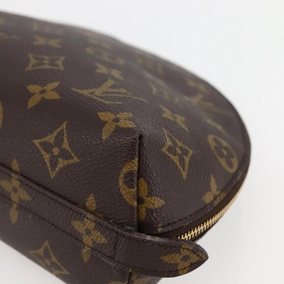 LOUIS VUITTON Monogram Trousse Demi Ronde Cosmetic Pouch LV Auth - Picture 8 of 16